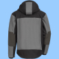 Preview: NITRAS MOTION TEX PLUS Softshelljacke grau / schwarz 7182
