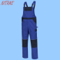 Preview: NITRAS MOTION TEX LIGHT Latzhose hellblau / dunkelblau 7521