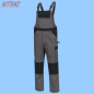 Preview: NITRAS MOTION TEX LIGHT Latzhose grau / schwarz 7522
