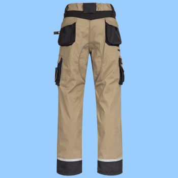 Preview: NITRAS MOTION TEX PRO FX, Arbeitshose lang khaki / schwarz 7715