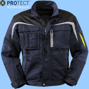 4 Protect Bundjacke-Arkansas Navy-Grau