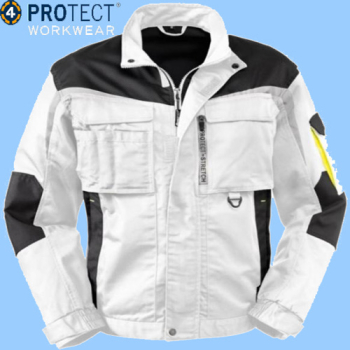 4 Protect Bundjacke-Arkansas Weiß-Grau