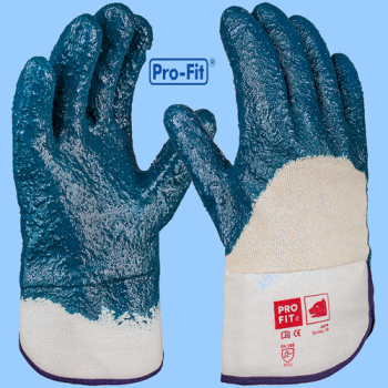 Pro-Fit Hercules Nitril-Handschuh blau geraut 607r