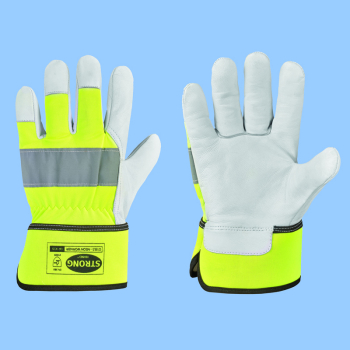 Stronghand Neon Worker Nappalederhandschuhe 0185