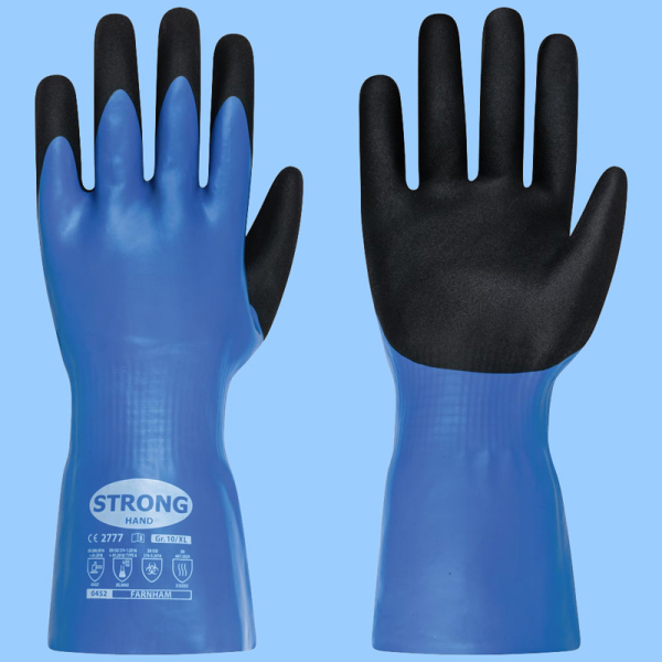 STRONGHAND Farnham Nitril-Chemikalienschutzhandschuh mit Schnittschutz F 0452