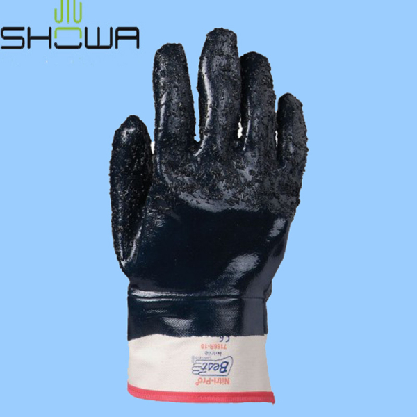 Showa 7166R Nitrilblau Handschuhe