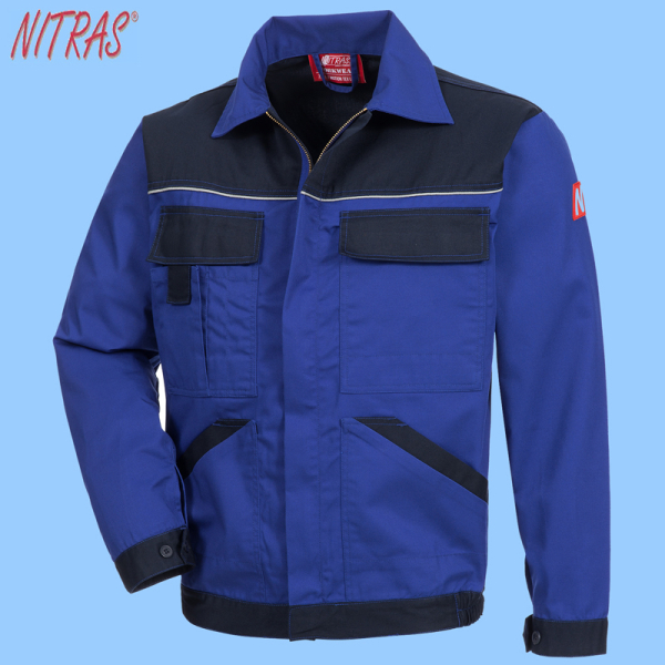 NITRAS MOTION TEX LIGHT Arbeitsjacke hellblau / dunkelblau 7551
