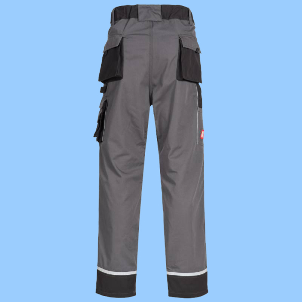 NITRAS MOTION TEX PLUS, Arbeitshose lang grau / schwarz 7612