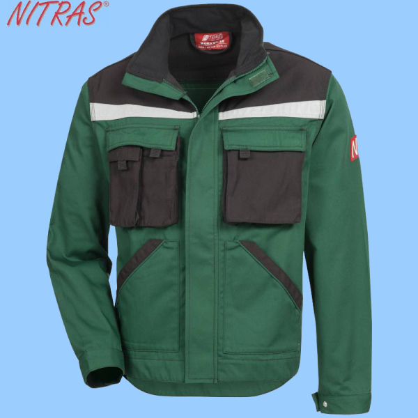 NITRAS MOTION TEX PLUS Arbeitsjacke grün / schwarz 7654