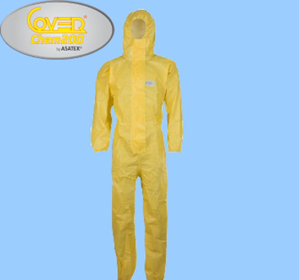 Asatex CoverChem® Chemieschutzoverall - Farbe: gelb cc200