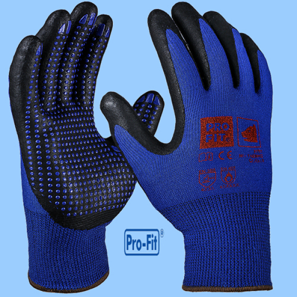 Pro-Fit I-Thermo Nitril-Feinstrickhandschuh Blau