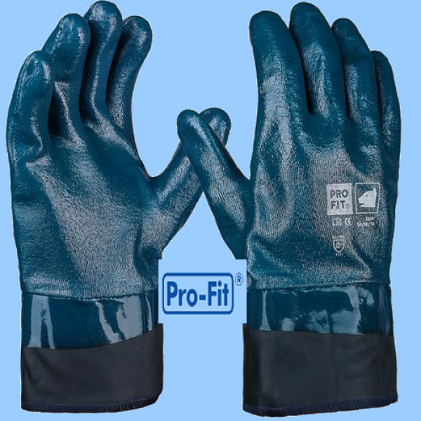 Pro-Fit Hercules Lite Nitril-Handschuh blau vollbeschichtet Stulpe