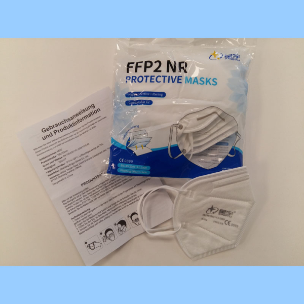 FFP2 Faltmaske ohne Ventil EN149 :2001+A1:2009