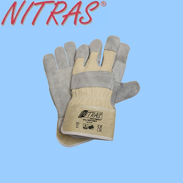 Rindspaltlederhandschuhe Split Star V Nitras 1315