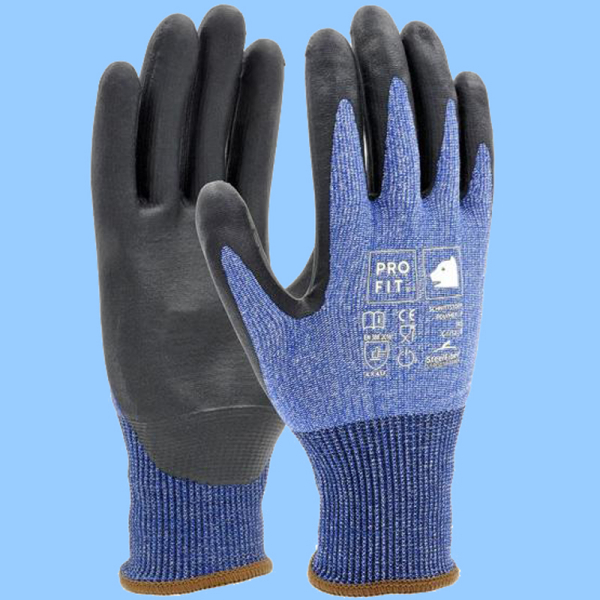 Polymer-Schnittschutzhandschuhe Level F Blau Profit