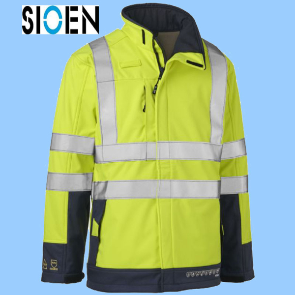 SIOEN Warnschutz  Multinormsoftshelljacke Playford gelb